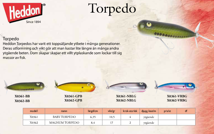 Heddon Torpedo