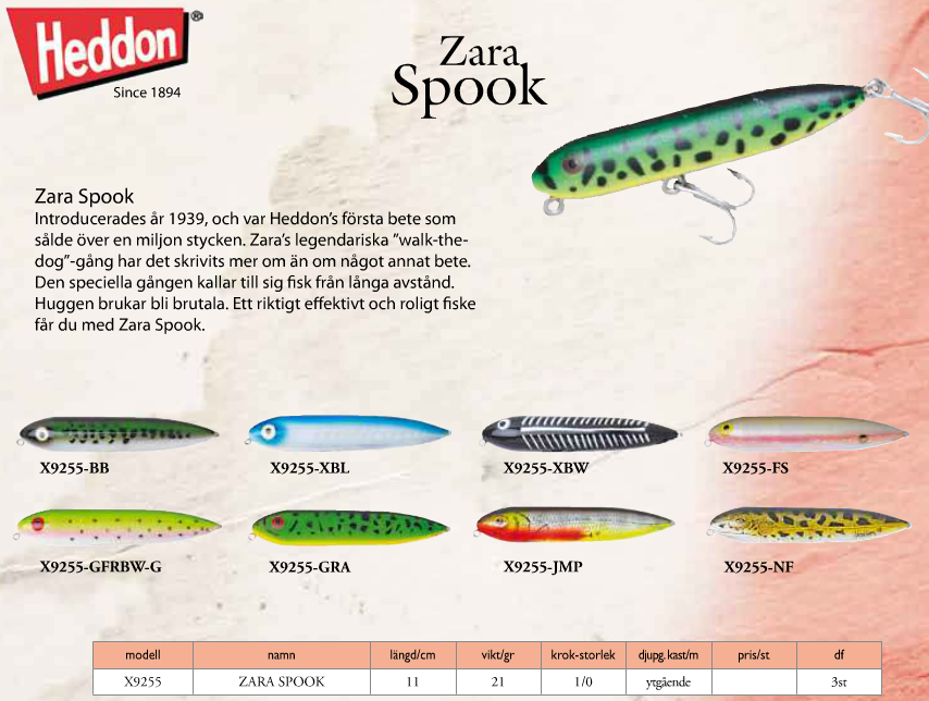 Heddon Zara Spook