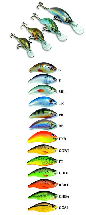 Fiskedrag, beten - Sortering efter fabrikat A-Ö - Ugly Duckling wobblers (FULLSORTIMENT) - 5 cm Sinking (5g)